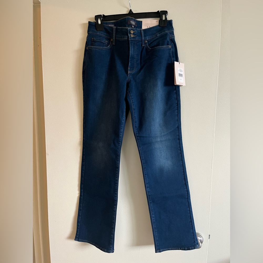 NYDJ Dark Blue Marilyn Straight Leg Jeans